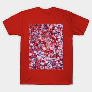 Autumn Leaves red purple orange and white nature pretty delicate T-Shirt